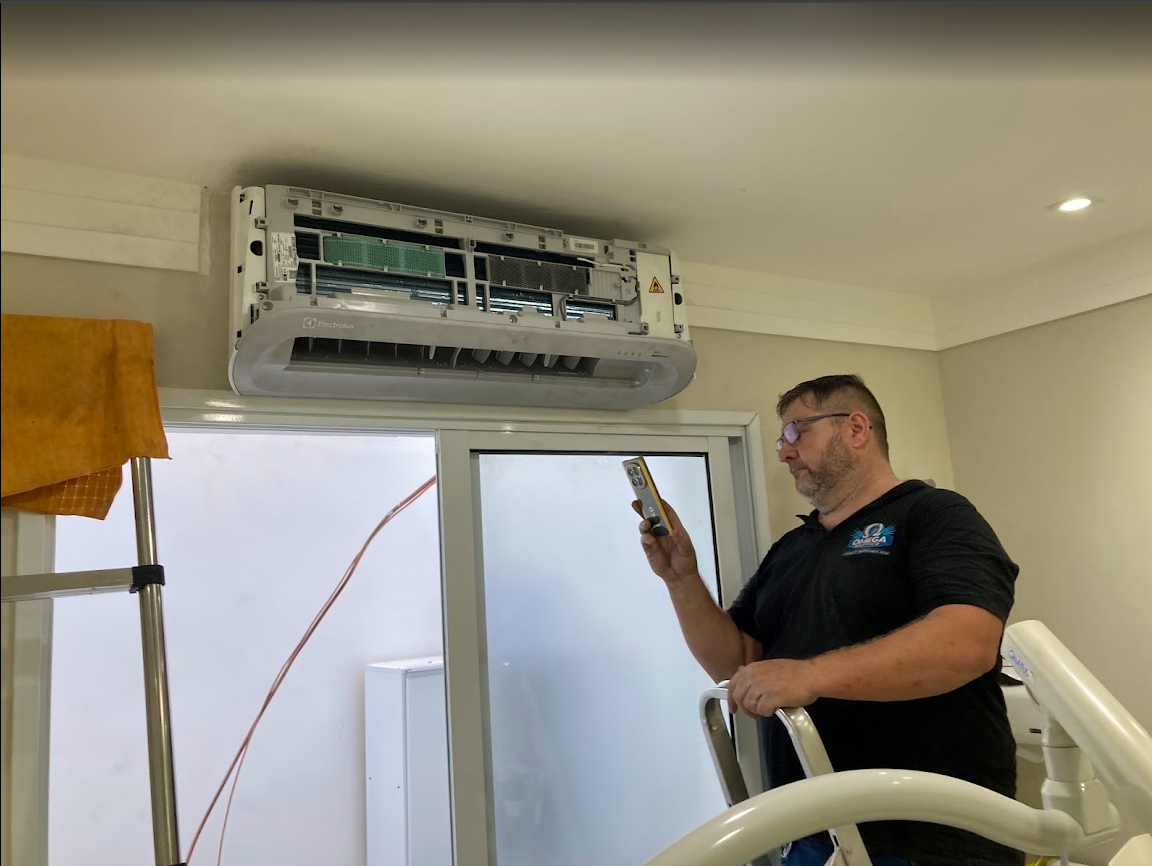 Manutenção preventiva realizada pela Ômega Service